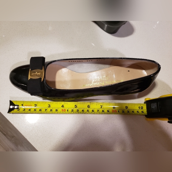 Ferragamo Ballet Flats- Black Patent - Picture 5 of 7